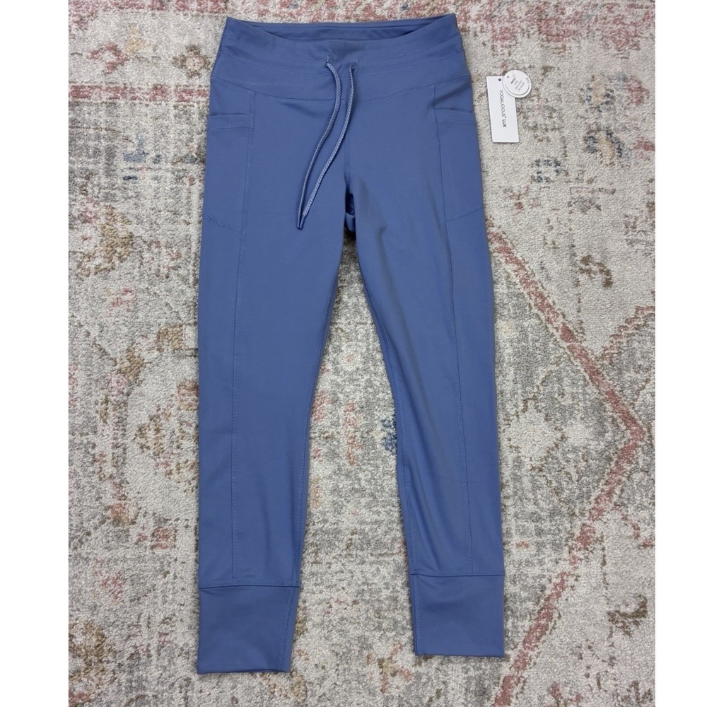 Yogalicious Lux Prestige 7/8 Jogger Pants Blue Troposphere Pocket NWT Size Large